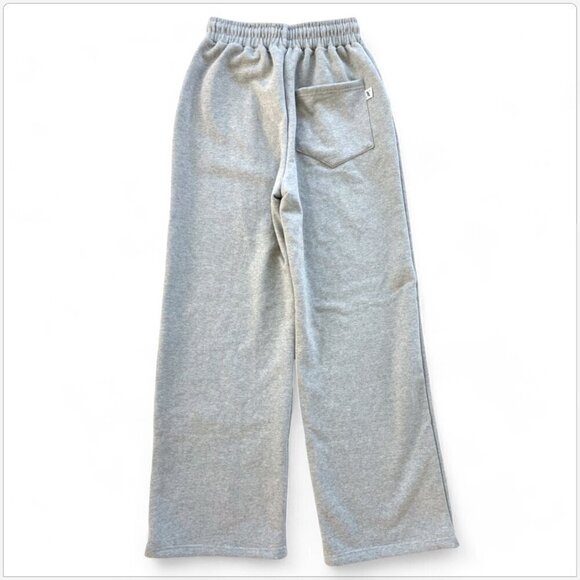 Avandress AV Seoul Korea Heather Gray Wide Leg String Sweatpants Pants NWT S M - Picture 6 of 7
